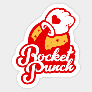 RED Rocket Punch LOGO Sticker